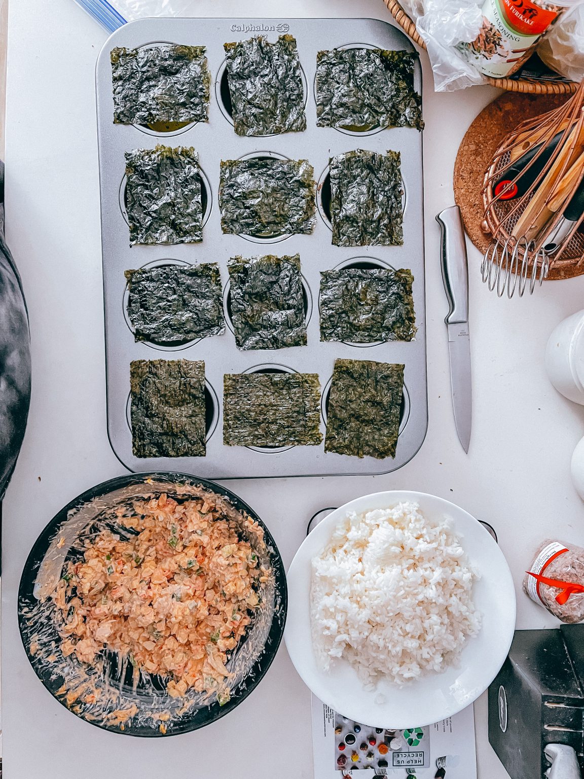 Crab Sushi Bake Bites: Simplified Sushi Recipe - Outside My Cubicle