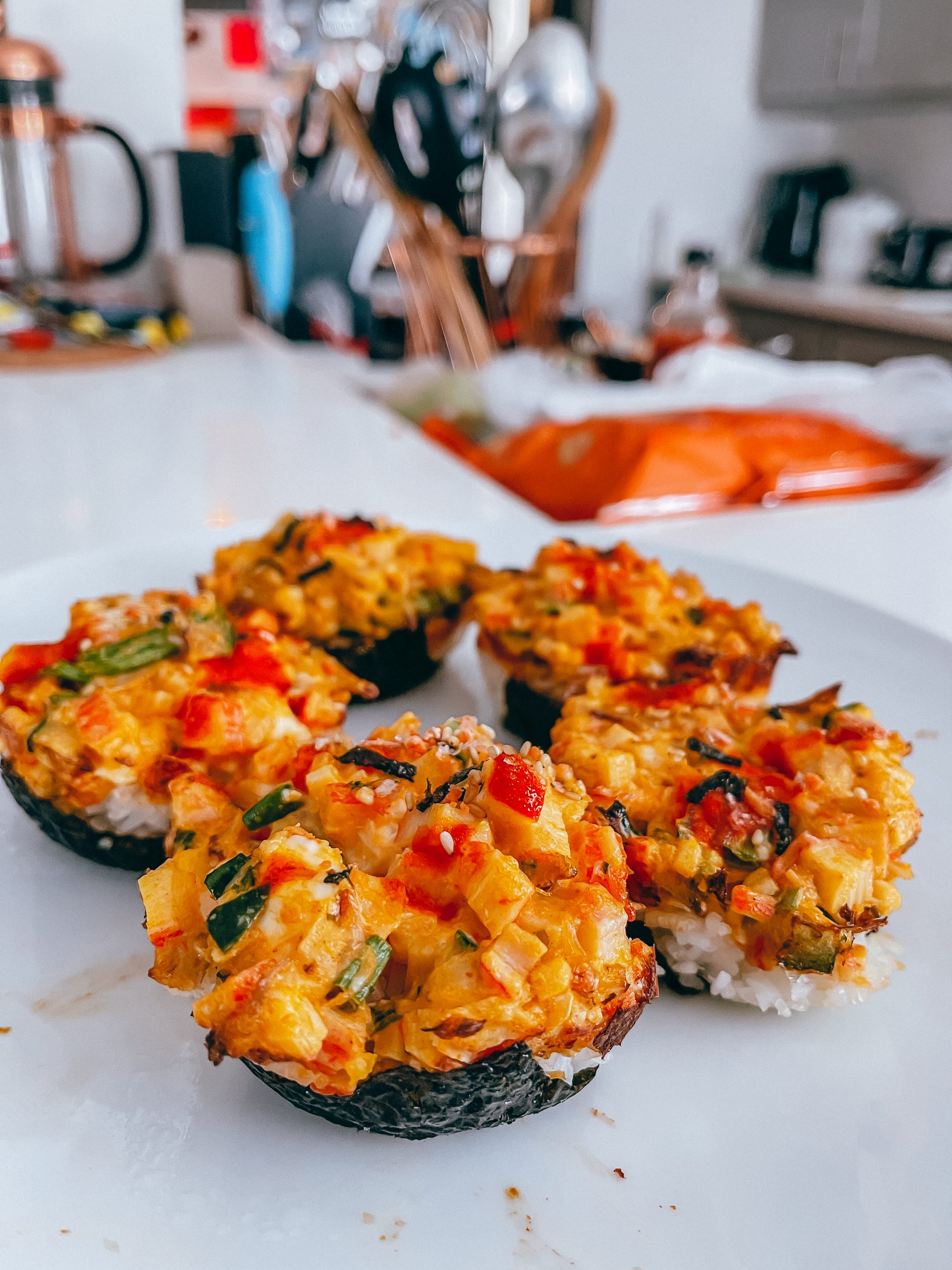 Crab Sushi Bake Bites: Simplified Sushi Recipe - Outside My Cubicle